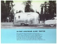 Globe Trotter Floor Plan and Specifications - Airstream