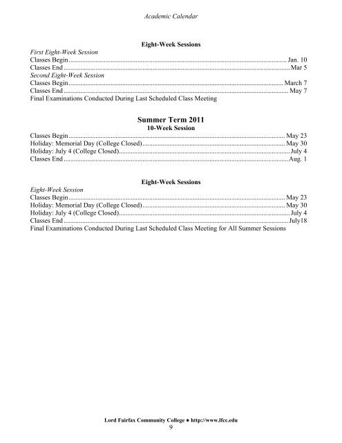 Download the 2010-11 LFCC catalog as a single PDF file