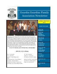 Gourdin-Gourdine Family Association Newsletter - Ggfa.org