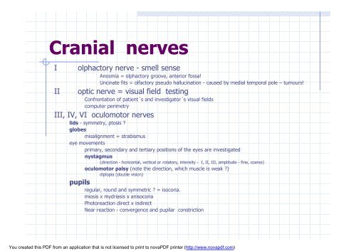 NEUROLOGICAL EXAMINATION