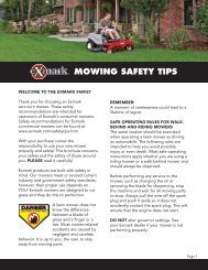 MOWING SAFETY TIPS - Exmark