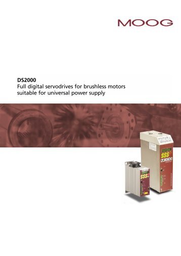 DS2000 Full digital servodrives for brushless motors ... - Moog Inc