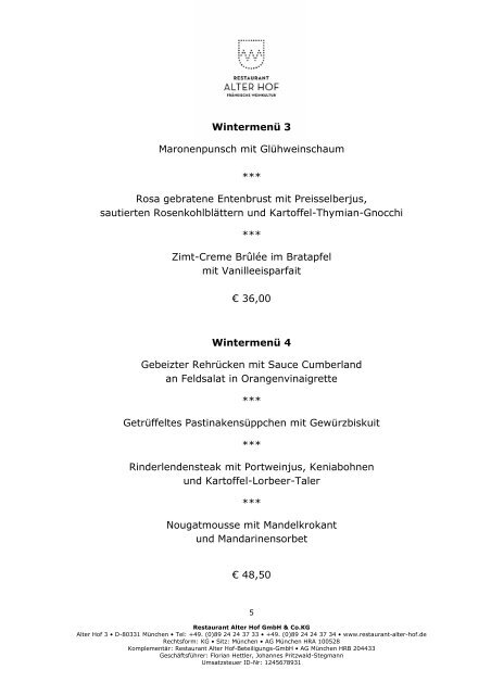 Bankettmappe (PDF) - München Locations