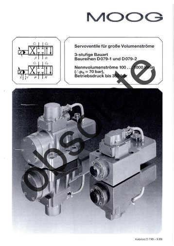 Baureihe D079 Servoventile - Moog