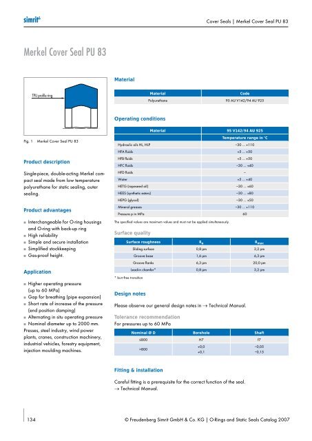 Simrit 2007 Catalogue O-ring