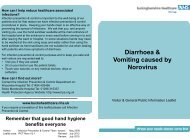 Diarrhoea & Vomiting caused by Norovirus