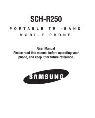 Samsung SCH-R250 User Manual - MetroPCS