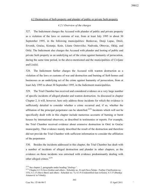 Gotovina et al Judgement Volume I - ICTY