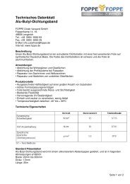 Techn Datenblatt Vorlage 1 Foppe Techn Datenblatt Vorlage 1 Foppe