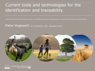 Current tools and technologies for the identification and ... - ICAR