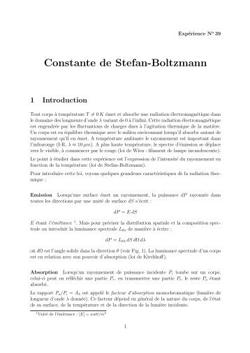 Constante de Stefan-Boltzmann