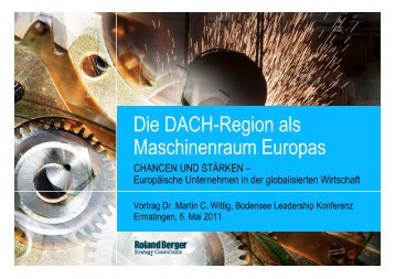 europäische Unternehmen in der globalisierten - Wolfsberg