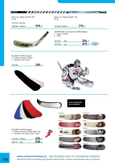 Katalog - Ochsner Hockey