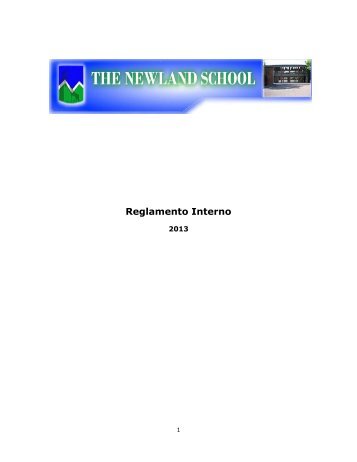 Reglamento Interno - The Newland School