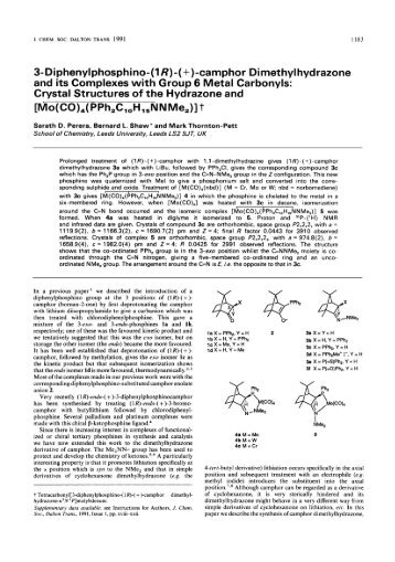 Crystal Structures of