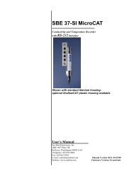 SBE 37-SI RS-232 Manual