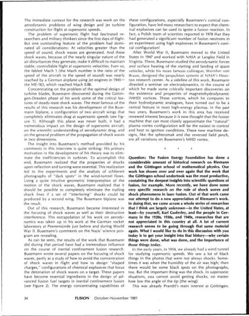 Riemann's Contribution to Flight and Laser Fusion