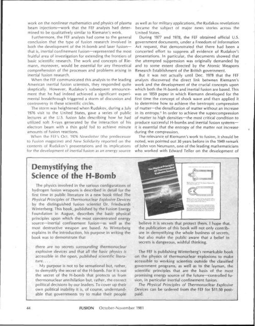 Riemann's Contribution to Flight and Laser Fusion