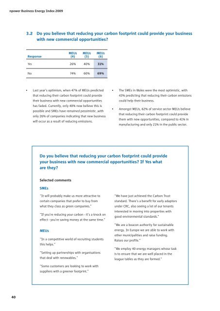 Business Energy Users Survey - Winter 2008/09 - Moffatt Associates