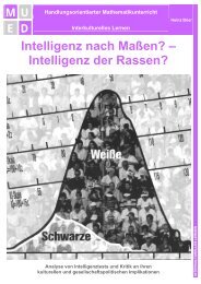 Intelligenz nach MaÃen? â Intelligenz der Rassen? - MUED