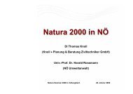 Knoll T (2009): Vortrag „Natura 2000 in NÖ - Knollconsult