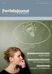 Börsenpsychologie herdentrieB selBsteinschätzung - PortfolioJournal