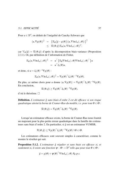 Chapitre 5 Classification des statistiques - ENS de Cachan ...