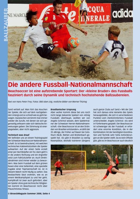 Die andere Fussball-Nationalmannschaft - Birseck Magazin