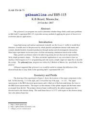 g4beamline and E05115 - JLab Tech Notes Home Page