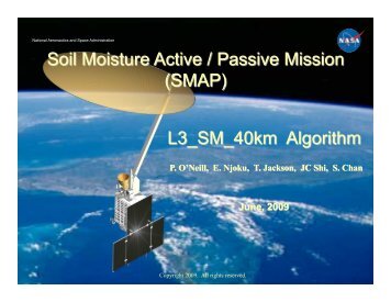 Level 3 40 km Soil Moisture - SMAP - NASA