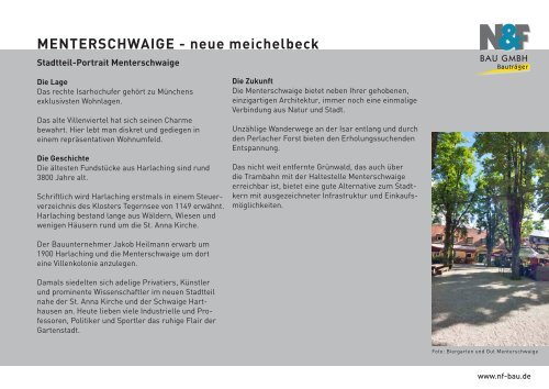 WOHNEN MIT TRADITION neue meichelbeck ... - N & F Bau GmbH