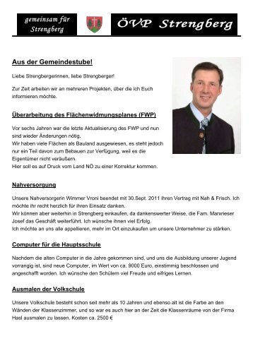 ÖVP Strengberg - Mostviertel