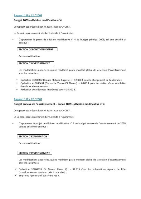 Conseil communautaire - Compte-rendu du 14 decembre ... - CAPE