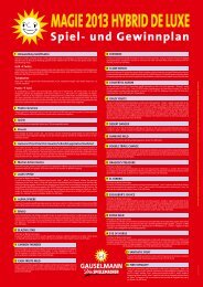 Spiel- und Gewinnplan - Adp Gauselmann GmbH