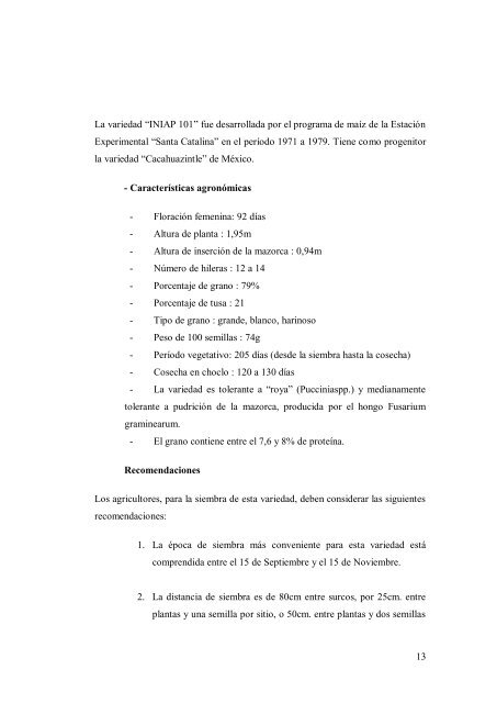 Tesis previa a la obtenciÃ³n del TÃ­tulo de Ingeniera Forestal AUTOR ...