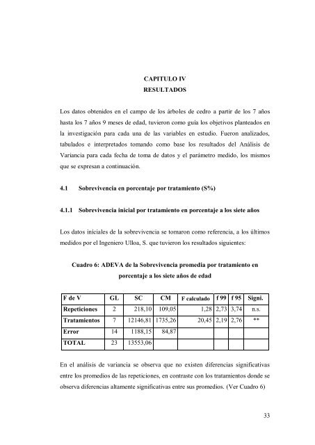 Tesis previa a la obtenciÃ³n del TÃ­tulo de Ingeniera Forestal AUTOR ...