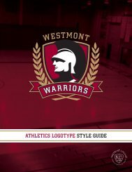 ATHLETICS LOGOTYPE STYLE GUIDE - Westmont College
