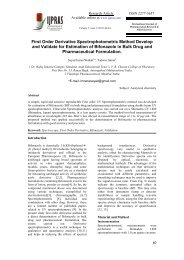 First order Derivative Spectrophotometric Method Develop and ...