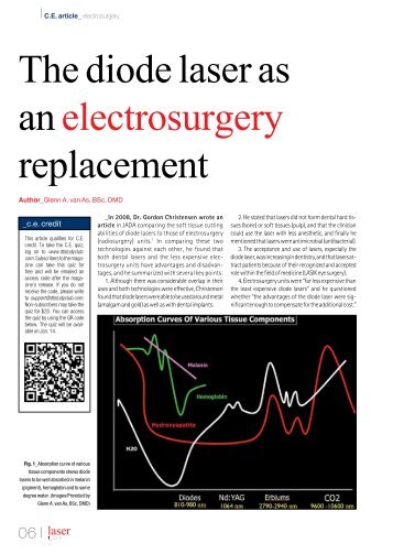 The diode laser as an electrosurgery replacement