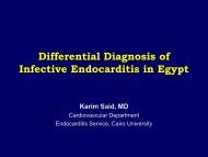 Differential Diagnosis of Infective Endocarditis in ... - cardioegypt2011