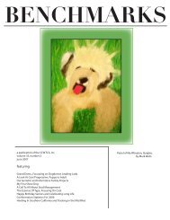 Benchmarks - Soft Coated Wheaten Terrier Club of America