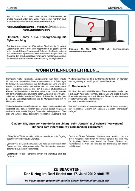 Datei herunterladen - .PDF - Henndorf am Wallersee