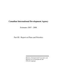 CIDA - Report on Plans and Priorities 2007-08.pdf - Treasury Board ...