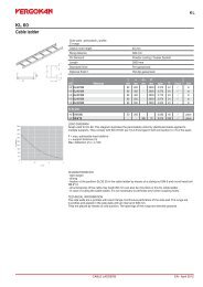 KL 60 Cable ladder - Vergokan