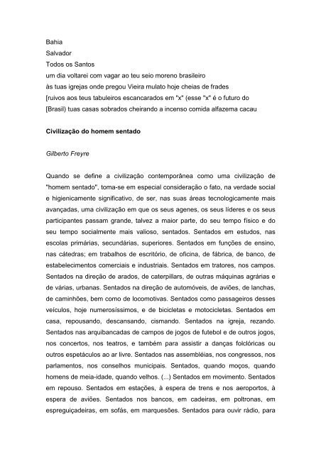 Gilberto Freyre na LÃ­ngua Portuguesa de novembro - Academia ...
