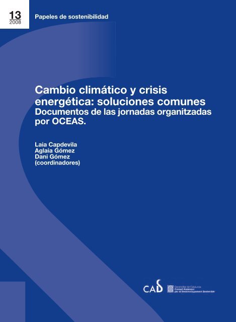 Cambio climÃ¡tico y crisis energÃ©tica - Generalitat de Catalunya