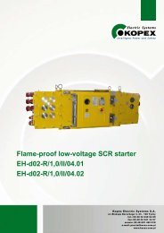 Flame-proof low-voltage SCR starter EH-d02-R/1,0/II/04.01 EH-d02 ...