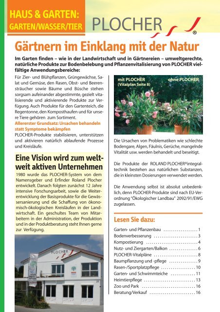 Gärtnern im Einklang mit der Natur PlocherGebietsleitung D