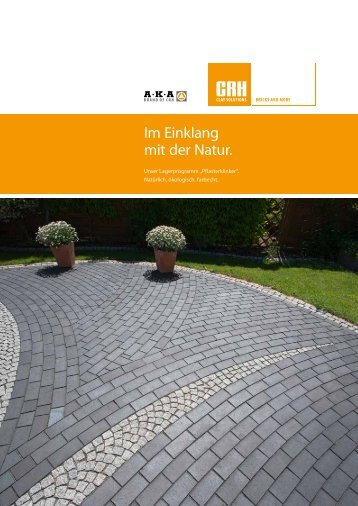 Im Einklang mit der Natur. - CRH Clay Solutions