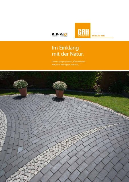 Im Einklang mit der Natur. - CRH Clay Solutions